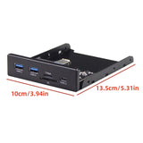 USB 3.0 Micro SD/TF Flash 3.5 Internal Card Reader USB-C Type-C Front Panel Dual USB 3.0 Port Floppy Hub For 3.5" Open Bay Space