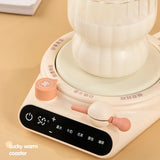 220V Cup Heater Coffee Mug Warmer Heating Pad 5 Gear Temperature Warmer Coaster Electric Hot Plate For Milk Tea Coffee Water 25W
