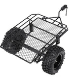 RC Bucket Trailer Simulation Trailing Car for TRX4 D90 SCX10 CC01 1/10 DIY Parts 1/10 RC Car Trailer RC Car Accessories Metal
