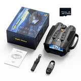 NV326 4K UHD Digital Binocular Telescope Camera Infrared Night Vision Binoculars Goggles for Hunting Camping with Flashlight