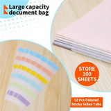 E-Easy To Use-Scrapbook Paper Storage Organizer 12X12inch Clear Storage Organizer With Adhesive Index Tabs For Scrapbook Paper V