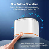 Cleaning Retainer Cleaner Machine, 48Khz Ultrasonic Retainer Cleaner With 7.8 OZ US Plug