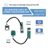 B27B I225V M. 2 B+M KEY To Single Port 2.5G Copper Cable M. 2 B+M KEY To Single Port Wired Network Card I225V B3 Ethernet
