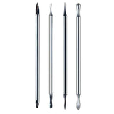 4PCS Leather Sculpting Stamping Tool Set - Animal Hair Texture & Detailing Kit for Leather Craft