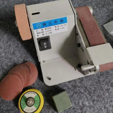 Mini Portable Belt Sander Kit– 250W Small Desktop Grinder & Sharpening Machine with Adjustable Speed