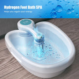 Ionic Detox Foot Bath Massage Machine with Basin Electric Foot Spa Bath Massager Deep Tissue Clean Vibrant Vibration Care Arrays