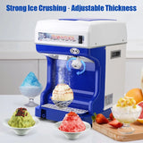 120/200 kg/h Electric Ice Shaver Branch Crusher Chopper Smoothie Blender Granizing Machine Snow Cone Cubes Shaved Maker Shredder