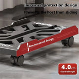 Universal Adjustable CPU Holder Mobile Scalable CPU Stand with Caster Wheels CPU Tower Holder Under Desk Computer