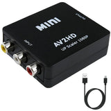 RCA AV to HDMI-compatible Converter AV/CVSB L/R Video Box HD 1080P 1920*1080 Support NTSC PAL Output AV To HDMI-compatible