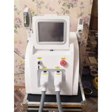 2 in 1 Multifunctional Tarbon Tattoo Removal E-LIGHT IPL Nd Yag OPT Laser Hair Removal Painless  Skin Rejuvenation Machine CE