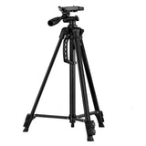 3366 Camera Tripod Adjustable Height 48cm-141cm Black Phone Live Broadcast Tripod Lifting Axis Multi-function