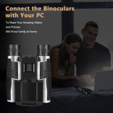 DT40 New 2.5K Resolution Digital Binoculars Camera 12X Optical Zoom 8X Digital Zoom Scope Camera Gadget Digital Telescope Camera