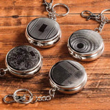 20pcs Stainless Steel Portable Pocket Ashtray with Keychain