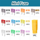 120pcs Mini Fuse Set ,Motorcycle Fuses Assortment Kit -Mini Size(2A/3A/5A/7.5A/10A/15A/20A/25A/30A/35A) for Camper SUV Truck