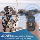 Dog Training Collar - Waterproof Rechargeable 4 Training Modes Beep,Vibration,Electric Shock, E-Collar with Remote H751