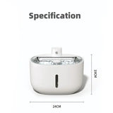 Smart Wireless 3L Cat Dog Water Dispenser Feeder APP Control Auto Pet Water Fountain with App Monitor