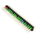 Raspberry Pi Zero 2W Dual-Row 40-Pin Gold-Plated Header Pre-Soldered with Color Silkscreen for Easy GPIO Pin Identification