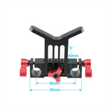 Universal Camera Lens Support With Standard 15Mm Double Rod Clamp Rail Block For DSLR Camera Rig Shoulder Support System