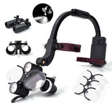 Best 5 W LED Surgicals Headlight 6X Magnifiers Binoculars Loupes Rechargeable Labs Equipment