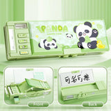 New Double Layer Pencil Case Large Capacity with Combination Lock Stationery Box Mechanical Pen Box School Office