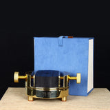 360° Rotating Dual-Axis Brass Seal Carving Clamp - Sound-Absorbing Solid Wood Fixation Tool for Engraving, Non-Slip Base