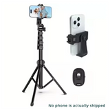 160Cm Tripod For Cell Phone Camera Phone Stand Tripod With Remote And Phone Holder Portable Tripod Video Recording