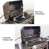 Electric BBQ Grill Rotisserie Motor Set for Camping And Household Cooking 110V/220V Rotating Meat Forks Spit Rod