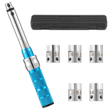 Spoke Torque Wrench, 2-10 NM Motorcycle Spoke Wrench Set, Steel Torque Wheel Spoke Spanner with Storage Box, 5.0-6.8mm