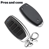 Garage Door Remote Control 433Mhz 4-Button Automatic Gate Opener Garage Remote Control Duplicator
