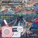 FM/AM Radio Solar Hand Crank Self Powered Radio Multifunctional Portable Emergency Radio With Flashlight