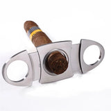 20pcs Stainless Steel Cigar Cutter Double Blade Guillotine