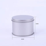 20pcs Small Metal Round Tin Silver Storage Box Case