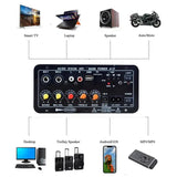 Home Audio Amplifier Board With LED Screen Car Digital Bluetooth AMP Module TF Card U-disk Player Support External Audio Cable