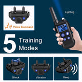 H883 Remote Walkie Talkie Dog Training Collar, Rechargeable, Shock, Vibration Beep Light  For 1/2/3 Dogs