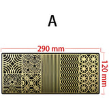 Ice Cube Logo Pure Copper Mold DIY Brass Ice Design Stamping Plate Ice Printing Bartender Whiskey Pressing Tray Mould 290x120MM