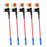 Micro2 Fuse Taps - Upgraded RV Camper Inline Fuse Tap, 12V ATR Add-a-Circuit Blade Fuse Tap Adapter with 5 Amp Micro2 Fuse