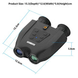 DT99 Night Vision Goggles, Binoculars with 2.5K 8X Digital Zoom, 3W 850nm Infrared Spotlight, Advanced Dual-Screen for Hunting