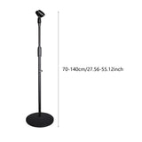 Floor Mic Stand Removable Easy to Use Round Base Multifunctional Vertical Mic Stand for Performance Live Singing Studio Meetings