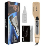 Black Titanium Tourmaline Steam Hair Straightener – Professional Fast Steamer & Flat Iron, Non-Damaging for All Hair Types