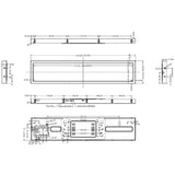 16.4 inch 1366x238 700nits High Brightness Strip Bar IPS LCD Android Monitor