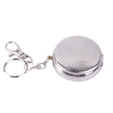 20pcs Stainless Steel Portable Pocket Ashtray with Keychain