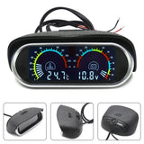 Digital Water Temp Gauge+ Voltmeter Voltage Meter 12V 24V Car Water Temp Temperature Gauge 2 In 1