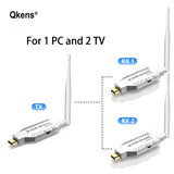 4K 50M Wireless HDMI Extender Audio Video Transmitter and Receiver 1TX to 1RX or 2RX for TV Camera PC To TV Projector Monitor