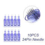 10pcs Hydra Needle Derma Stamp 9/12/24/36/42 Pin 3d 5d Nano Facial Meso Injector Pen Microneedle Cartridge With Syringe Tube