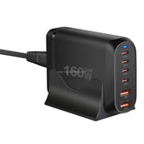 160W Desk Desktop Dock Laptop 2Usb Wall Universal Type-C Mobile Phone Wall Gan Design Cell Usb Charger Adapter Fast Charging