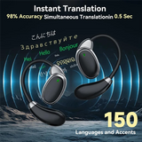 Language Translator Earbuds Earphones 150 Languages Instant High Accuracy Portable White