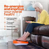 Orange Electric Foot Massager with Remote Control Adjustable Speed Vibration for Legs & Calf Sports & Entertainment Product