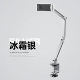 Aluminum Adjustable Tablet Holder Stand for Bed & Desk 360 Rotation Flexible Arm Mount Compatible with iPad Pro Air 4-12.9''