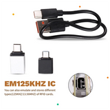 Chameleon Ultra RFID Smart Chip Reader +T5577+CUID Keychain Smart Emulator 125K 13.56M IC ID Card Decode NFC Read Writer