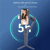GW-F12 3-Axis Handheld Gimbal Smartphone Stabilizer Cellphone Selfie Stick For Phone Vlog Anti Shake Video Recording